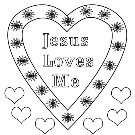 Religious Printable Valentine Coloring Pages